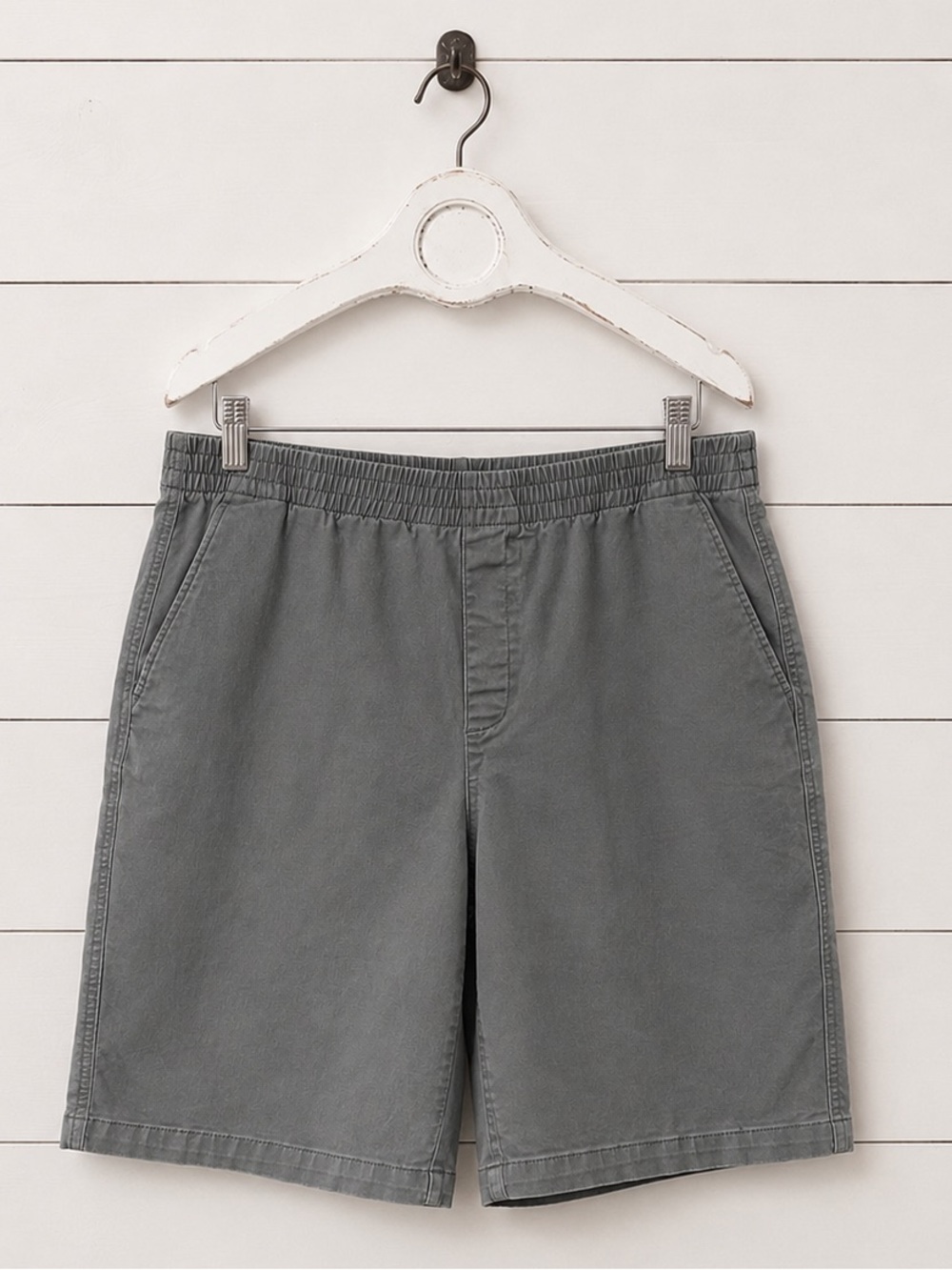 Lands' End Women's Sage Grey Pull-On Chino Bermuda Shorts